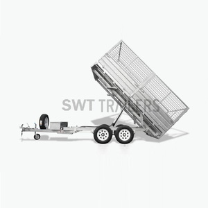 12X7 plana/<span class=keywords><strong>MESA</strong></span> de volquete hidráulico remolque eléctrico <span class=keywords><strong>Freno</strong></span> de galvanizado ATM 3500KGS - Product Image 1