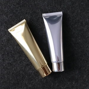 50g yüksek kalite parlaklık altın/gümüş el kremi yumuşak tüp yüz temizleyici plastik tüp - Product Image 3