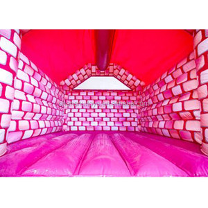 <span class=keywords><strong>Petit</strong></span> château gonflable <span class=keywords><strong>rose</strong></span> de haute qualité, maison gonflable d'extérieur pour enfants avec toboggan, en vente - Product Image 3