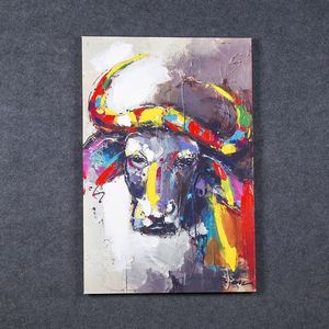 Fabricant Vente <span class=keywords><strong>Peinture</strong></span> À L'huile Animal Série Buffalo Aquarelle Art <span class=keywords><strong>Peinture</strong></span> Impression Sur Toile Décoration Murale Pour salon - Product Image 1