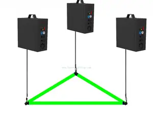 Dmx Control Lifting Stage Lighting RGB Color Led Kinetic triangle tube light wave effect