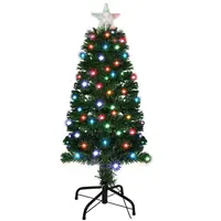 3 قدم Prelit أدى قسط متمحور الاصطناعي عيد الميلاد شجر صنوبر مع الصلبة سيقان معدنية 100 ضوء متغير اللون أضواء