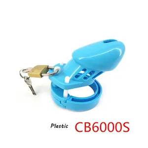 FAAK 10 см синяя пластиковая клетка для пениса для мужчин мягкая здоровая Мужская клетка-брелок для ключей Мужская клетка верности секс-шоп