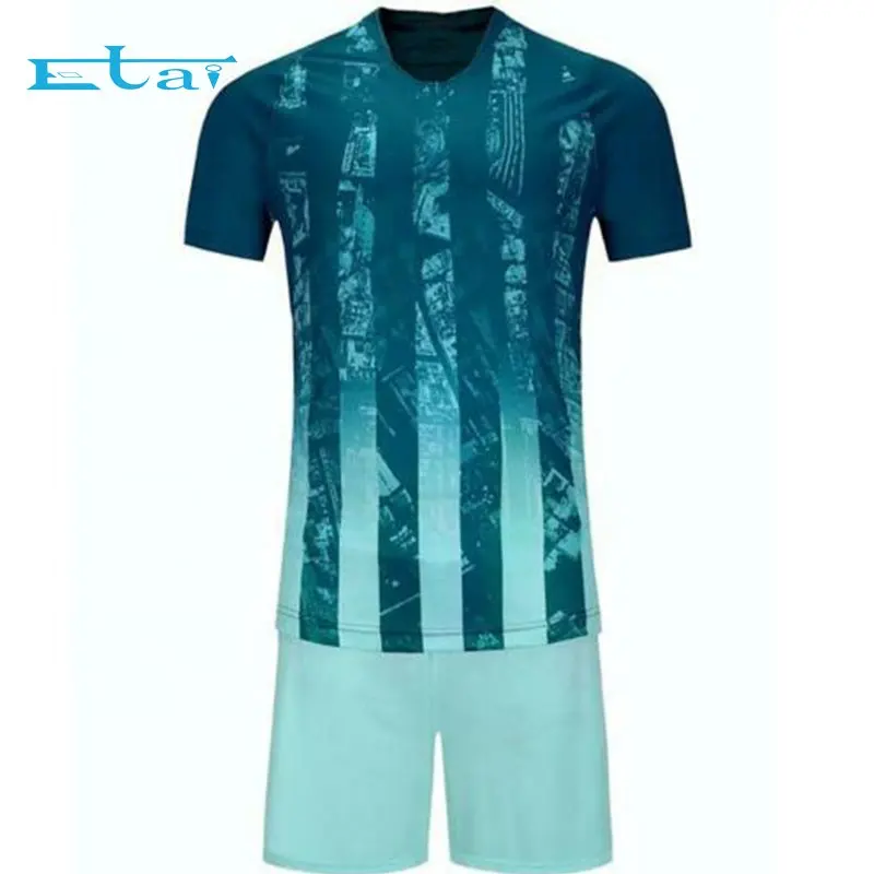 Hot Koop Voetbal Jersey Sport Voetbal Uniformen Custom Voetbal Jersey