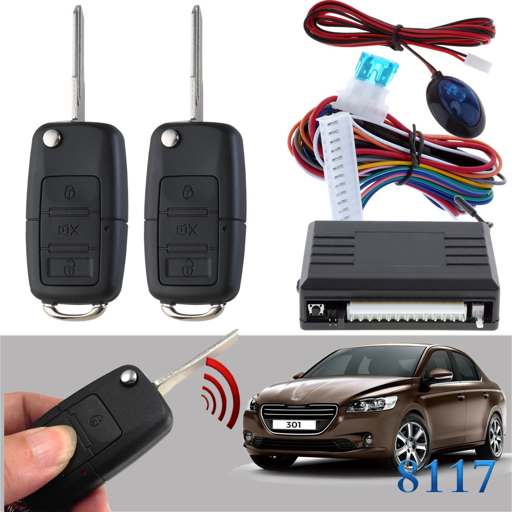 Flip Key Remote Keyless Entry System for Toyota - 12V Locking
