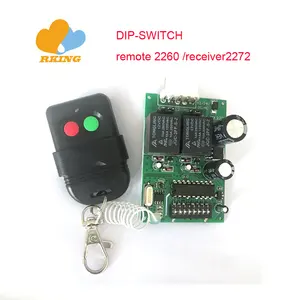 2通道接收器2272 dip开关，遥控2260 315mhz