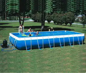 Grande piscine gonflable Extérieure piscine avec châssis en métal De piscine à haute résistance pliable