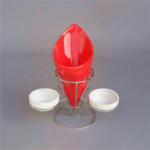 De grado de alimentos de color negro popular francés de papas fritas soporte con soporte para los alimentos de <span class=keywords><strong>dedo</strong></span> - Product Image 3