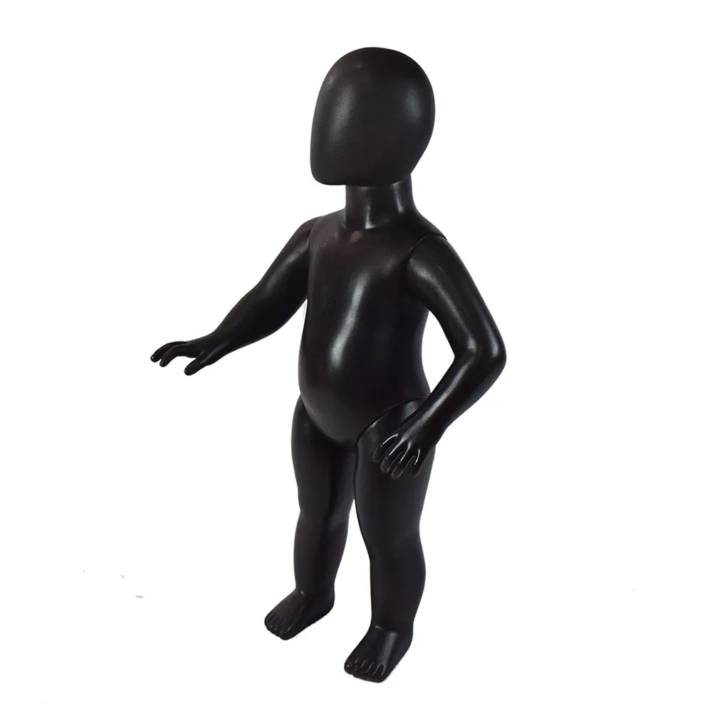 Nero Mannequin Bambole Vetrina utilizzato Bambino di Plastica Manichini per mostrare TM-73
