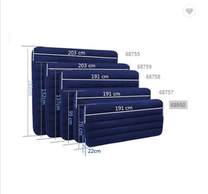 Lit d'air <span class=keywords><strong>Intex</strong></span> 64758 série DURA-BEAM, lit d'air <span class=keywords><strong>gonflable</strong></span> de haute qualité, taille double, reine, pliable, meubles de chambre à coucher - Product Image 2