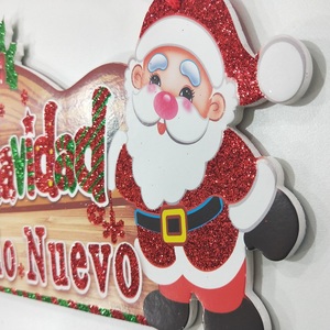 <span class=keywords><strong>Buon</strong></span> <span class=keywords><strong>Natale</strong></span> 2019 del Nuovo <span class=keywords><strong>Anno</strong></span> santa Appeso Ornamento Albero di <span class=keywords><strong>Natale</strong></span> Porta Decorazione Regali - Product Image 2