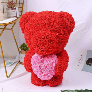 Commercio all'ingrosso <span class=keywords><strong>di</strong></span> Alta Qualità <span class=keywords><strong>di</strong></span> <span class=keywords><strong>rosa</strong></span> teddy bear artificiale della <span class=keywords><strong>rosa</strong></span> orso per san <span class=keywords><strong>valentino</strong></span> - Product Image 1