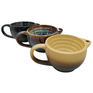 Mug à raser en céramique élégant avec motif <span class=keywords><strong>moustache</strong></span>, bol à savon avec poignées pour <span class=keywords><strong>brosse</strong></span> à raser et rasoir pour homme - Product Image 6