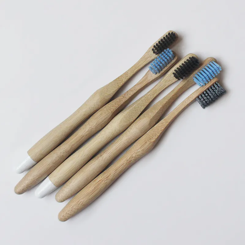 Ergonomic high-grade bamboo toothbrush, environmentally friendly and degradable, LOGO custom toothbrush