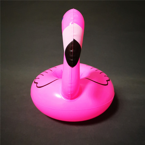 PVC fenicottero gonfiabile porta bevande galleggianti all'aperto tazza divertente per bevande e ghiaccio regalo - Product Image 5