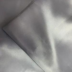 Shaoxing Polyester Tekstil Toptan Dar Saten Astar Kumaş için 44 "70GSM