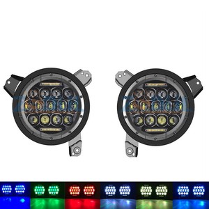 Punto 7 pulgadas ronda LED <span class=keywords><strong>faro</strong></span> con soportes <span class=keywords><strong>de</strong></span> montaje para Jeep Wrangler JL <span class=keywords><strong>faro</strong></span> accesorios más origen - Product Image 3