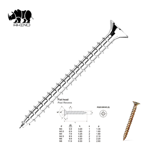 Đầu Phẳng Lỗ Chìm Đầu Phillips. Kết Thúc: Vít Chipboard Mạ Kẽm - Product Image 6