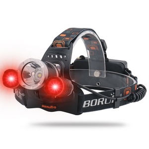 <span class=keywords><strong>Boruit</strong></span> бренд Топ высокой светодио дный мощности светодиодные фары <span class=keywords><strong>RJ</strong></span>-<span class=keywords><strong>3000</strong></span> красный свет USB перезаряжаемые Headtorch для Охота - Product Image 1
