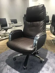 מנכ"ל בוס מנהל נוח ארגונומי משרד כיסא עור הנהלת משרד כיסא