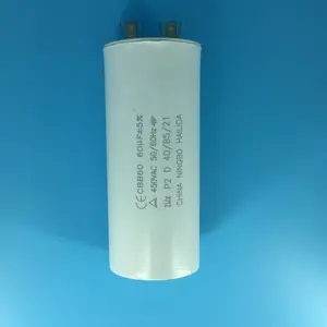 China motor condensador 60uf 300v cbb60 mkp para bomba