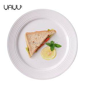 Blanco <span class=keywords><strong>en</strong></span> relieve <span class=keywords><strong>restaurante</strong></span> utiliza 7 pulgadas Marruecos cena placas de cocina, ensalada - Product Image 1
