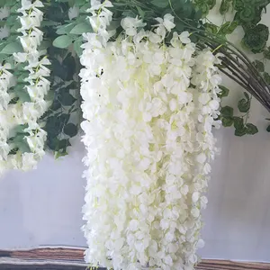 Wholesale wisteria artificial hanging flower wedding silk flowers decoration