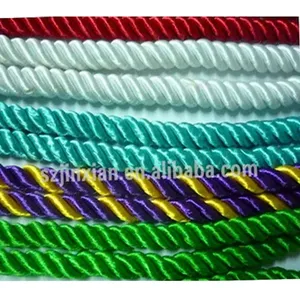 Twisted Silk Cord/twisted Bungee Cord/6mm Twisted Cord dilapisi Twisted Cable Twisted mesin pembuat nilon Raw 68/24 Twisted