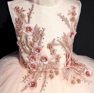 2019 mode USA queue de poisson bébé fille robe de soirée broderie longue Type Boutique petite fille <span class=keywords><strong>jolie</strong></span> robe - Product Image 3