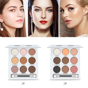 mayor Etiqueta Privada profesional de maquillaje cosmético brillo paleta de sombra de ojos con cepillo - Product Image 5
