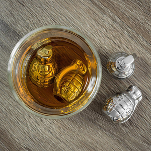 Piedras de Whisky de Acero Inoxidable con Forma de <span class=keywords><strong>Granada</strong></span>, Fabricante Directo, con Bolsa de Almacenamiento (Juego de 4) - Product Image 5