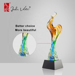 Trophée en cristal avec logo sculpté, prix de badminton, zodiaque chinois, coq, trophée patate de Verre, prix pour cérémonie, <span class=keywords><strong>pas</strong></span> <span class=keywords><strong>cher</strong></span> - Product Image 4