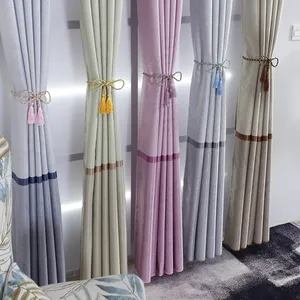 Ready Stock All our Website Factory Wholesale Cheap Price embossed blackout stripe curtain