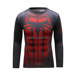 poliéster Deporte Camiseta/camiseta de superhéroe Marvel vengadores <span class=keywords><strong>Super</strong></span> Héroes <span class=keywords><strong>Superman</strong></span> hombre de compresión tes superior - Product Image 1