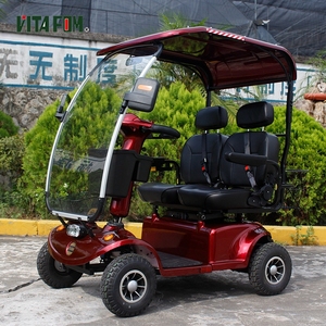 Venta al por <span class=keywords><strong>mayor</strong></span> <span class=keywords><strong>de</strong></span> alta calidad <span class=keywords><strong>de</strong></span> doble asiento movilidad discapacidad adultos Scooter eléctrico con dosel - Product Image 4