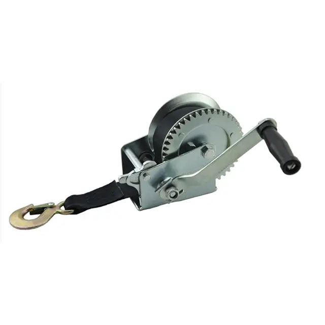 1200lbs 50MM X 7M boat winch con tessitura manuale argano a mano