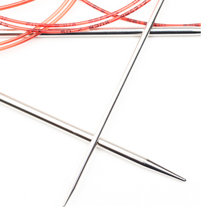 Bigoudi — jeu d'<span class=keywords><strong>aiguilles</strong></span> à tricoter circulaire 80cm, avec tuyau rouge, pour <span class=keywords><strong>aiguilles</strong></span> à coudre à la main - Product Image 4