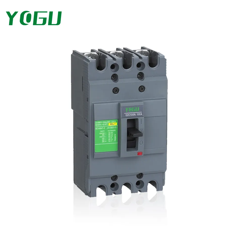 Động Cơ MCCB Của EZC 4P 100A Circuit Breaker Với Công Tắc Điện