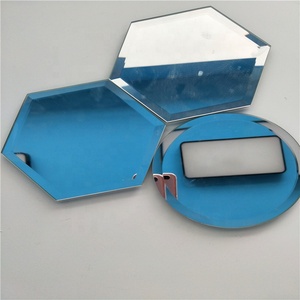 Bougeoirs <span class=keywords><strong>en</strong></span> <span class=keywords><strong>verre</strong></span> de haute qualité pour décoration romantique, plats de bougies, miroirs ronds - Product Image 4