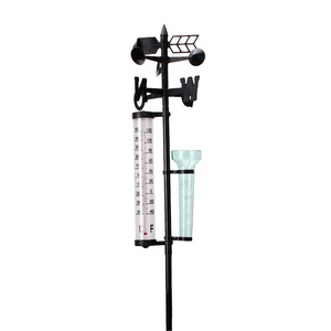 4 in 1 PP+PS+IRON Material Garden Ornament Decoration <strong>Weather</strong> Station Wind <strong>Vane</strong> for Sale - Product Image 1
