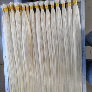 Factory Top Grade Quality Double Drawn Blonde 60 Human Remy Cuticle Aligned <strong>Virgin</strong> Raw100% Bulk <strong>Natural</strong> Hair for Hair <strong>Extensions</strong> - Product Image 2