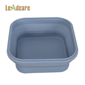 2024 BPA-free ráp Silicone Hộp Ăn Trưa có thể gập lại thiết kế với Leak-proof nắp chịu nhiệt thực phẩm lưu trữ container - Product Image 3