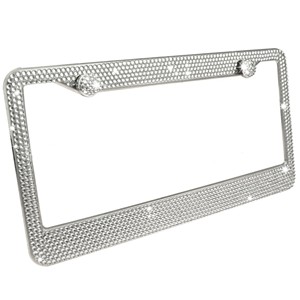 Di alta qualità USA Standard nuovo su misura in plastica/acciaio inox/lega di zinco auto numero targa diamantata telaio/supporto - Product Image 5