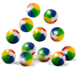 <span class=keywords><strong>Beach</strong></span> Pool Party Spielzeug Regenbogen Farbe Party Pack Aufblasbare Strand bälle - Product Image 6