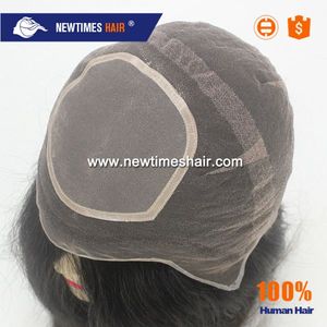 Bouchon plein avec top en soie perruque de femmes avec dentelle devant perruque - Product Image 1