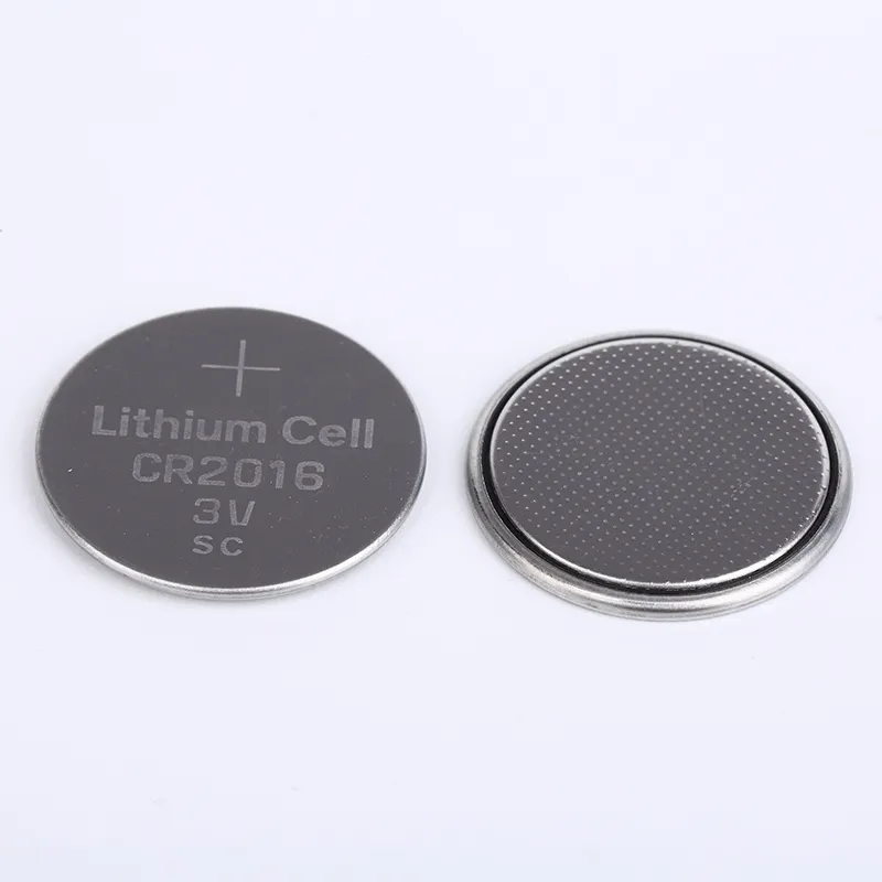 الزئبق الشحن السعر المنخفض cr2016 3 فولت خلية زر الليثيوم بطارية