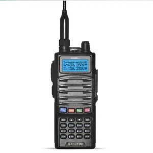 Professional FM Transceiver Walkie Talkie 5W 128 Channels SY-UV99 VHF/UHF Portable FM Radio 136-174/400-520 Mhz - 120x58x34mm