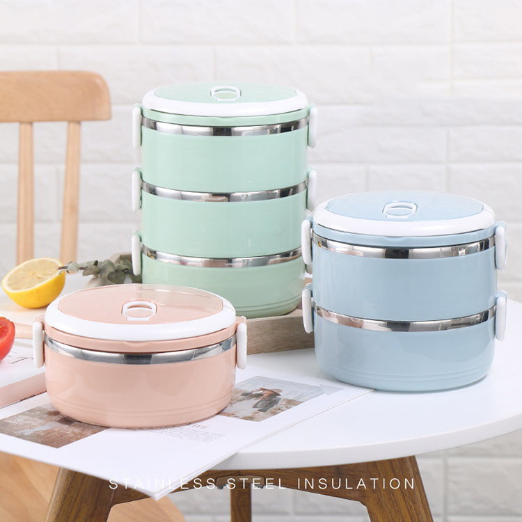 Tomotato Lunch Box, Bento Box in Stile Giapponese Lunch Box In Acciaio