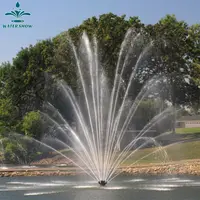 Outdoor Flower High Spray Water Feature Floating Fountain For Lake Pond Decoration