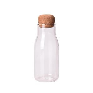 Barattolo di vetro borosilicato alto con coperchio in sughero a tenuta d'aria cibo/caffè/caramelle farmacia bagno Qtip porta spezie <span class=keywords><strong>cucina</strong></span> Back School - Product Image 2